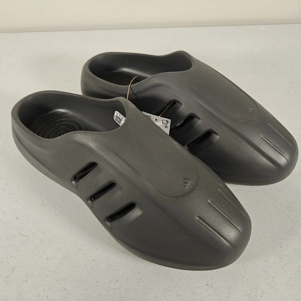 Adidas Adifom Iiinfinity Men's Mule Clogs Grey Slip On Shoes Size 13 JI0402